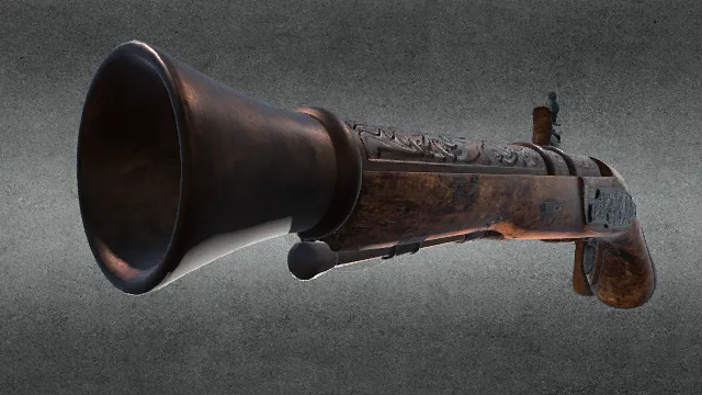 枪 手枪 喇叭口 复古 做旧