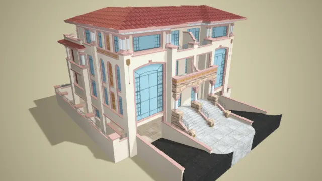 现代别墅 洋楼 私人住宅 现代建筑