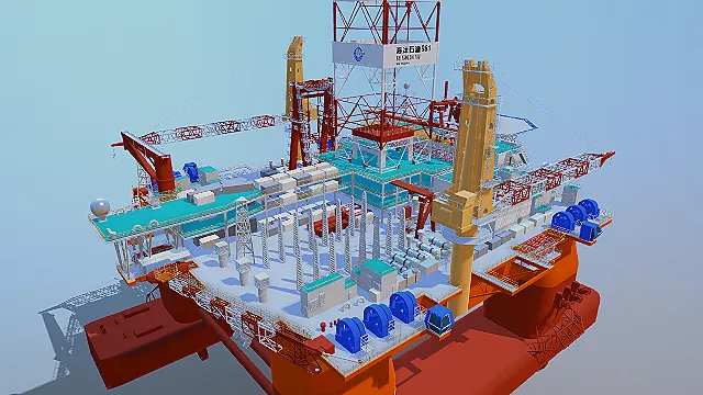 海洋石油钻井平台 中国981海洋石油平台