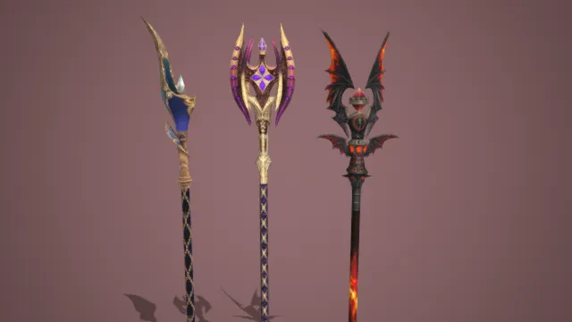 权杖 法杖 装备 武器 魔法道具 游戏工具