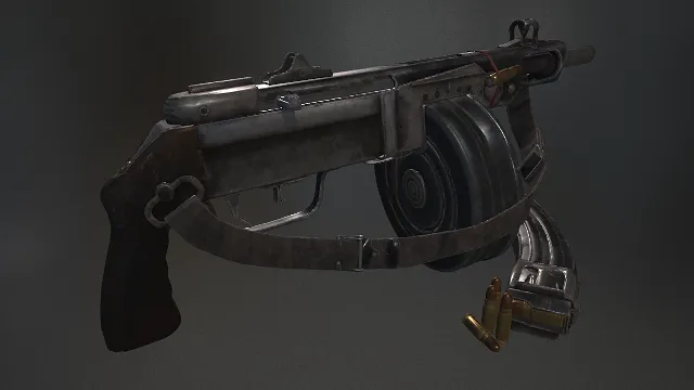 轻机枪 枪械 武器模型 pbr模型 游戏模型