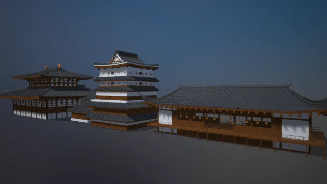 传统建筑 历史建筑 木头房子 幕府时代 日本寺庙