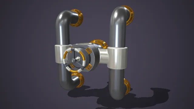 现代 工业 设备 双管道 滞压阀