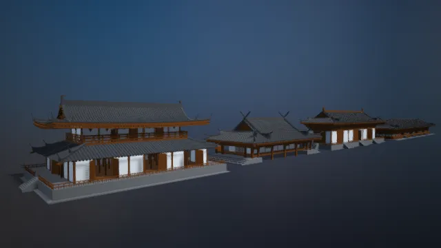 传统建筑 历史建筑 木头房子 幕府时代 日本寺庙