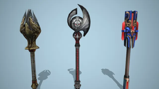 权杖 武器 道具 法杖 魔法道具 宝石杖 游戏装备