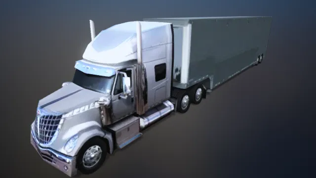 大车 美式重卡 挂车 大货车 运输货物