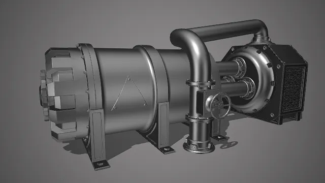 工业机械设备 精准写实3D模型