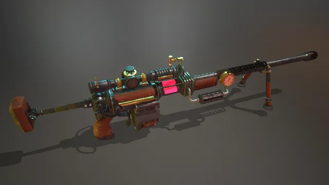 机枪 枪械 武器模型 pbr模型 游戏模型
