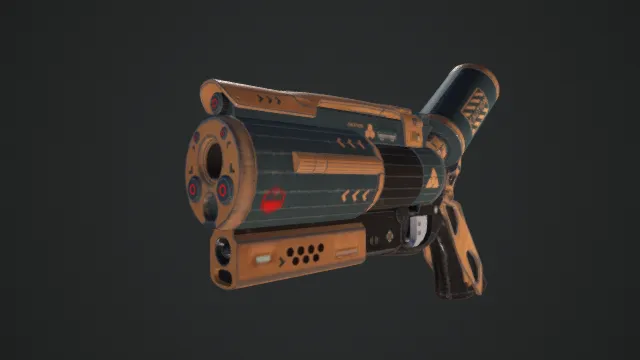 枪 手枪 科幻 插槽 红点