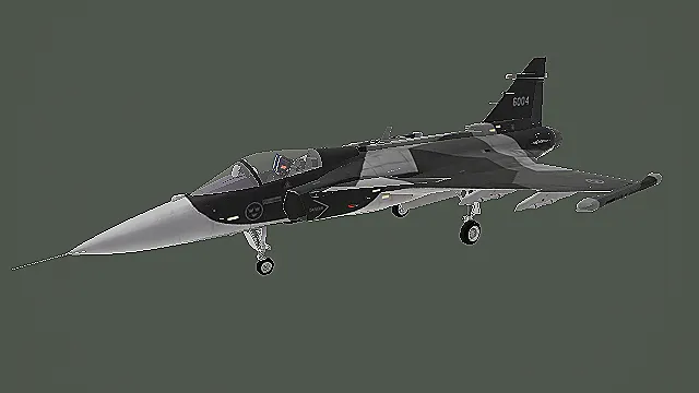 萨博JAS-39“鹰狮”战斗机3D模型