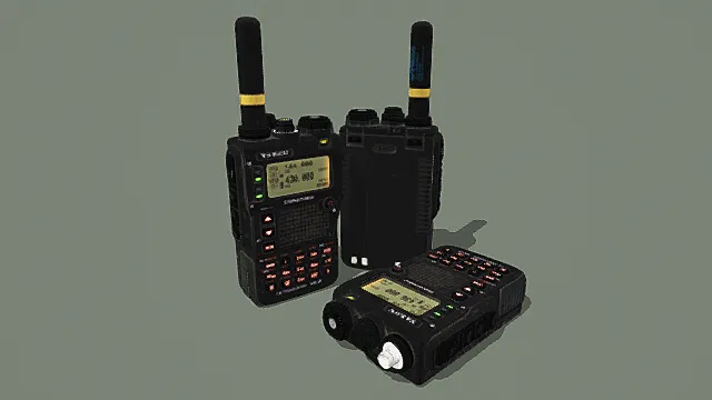 专业风格对讲机套装3D模型