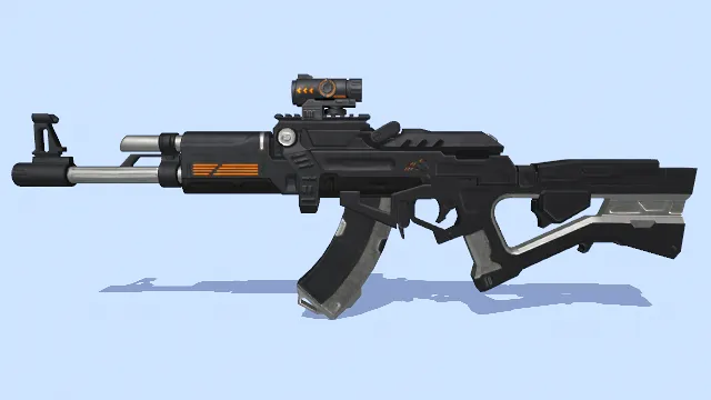 突击步枪 卡通风格 枪械元素 军事武器 3D枪械模型