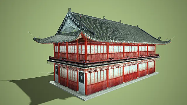 中式   古建   古建房子3D模型