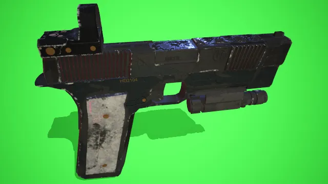 手枪 枪械 武器模型 pbr模型 游戏模型