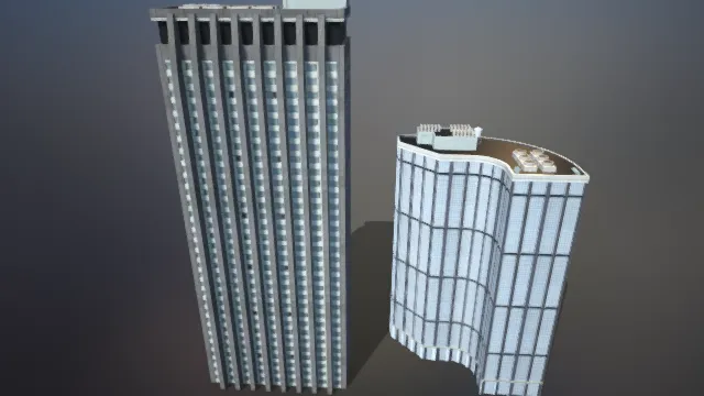 现代建筑 城市高楼 写字楼 商业建筑