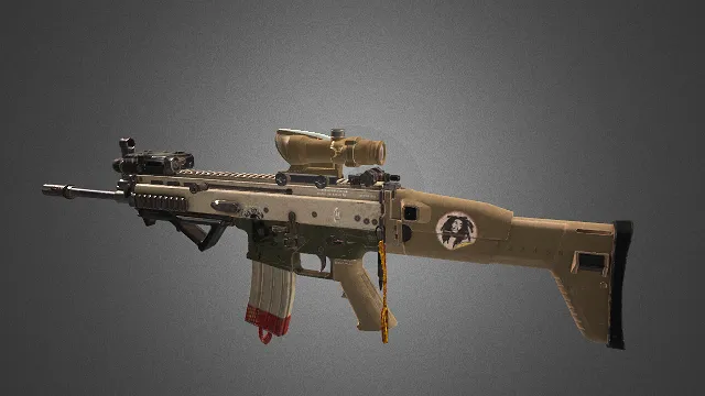 冲锋枪 枪械 武器模型 pbr模型 游戏模型