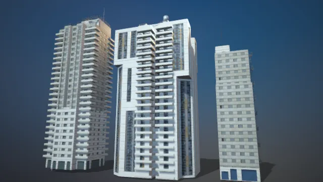 现代建筑 城市高楼 写字楼 商业建筑