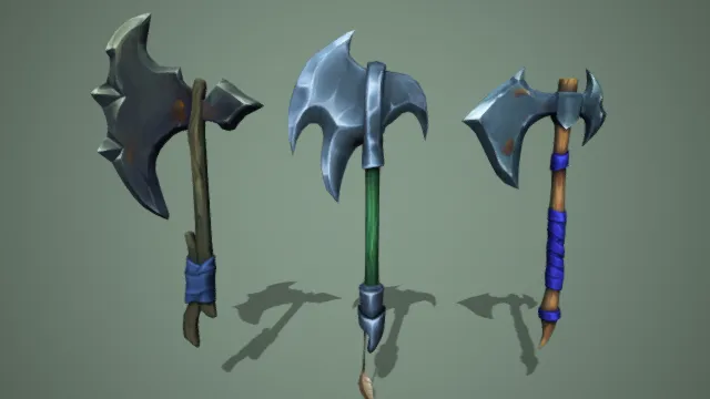 单手斧 战斧 风格化 武器 装备