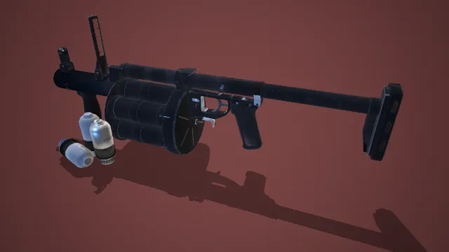 冲锋枪 枪械 武器模型 pbr模型 游戏模型