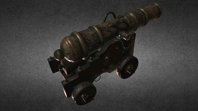大炮 枪械 枪械模型 pbr模型 游戏模型