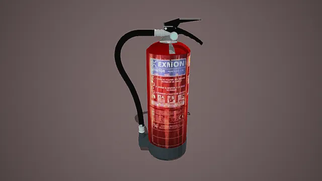 灭火器 消防设备 写实3D模型