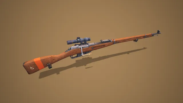 狙击枪 武器模型 pbr模型 游戏模型