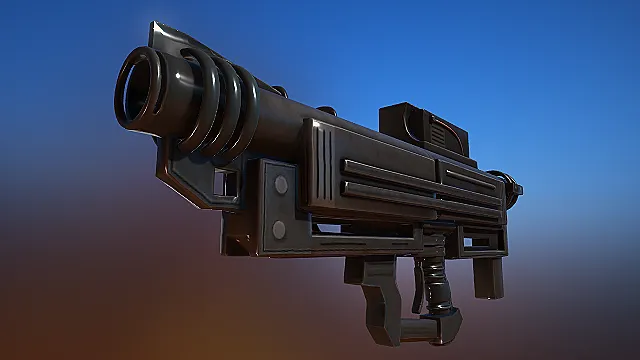 枪 手枪 废土朋克 金属感 线圈