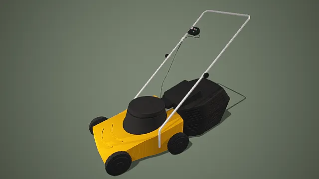 割草机 3D工具模型