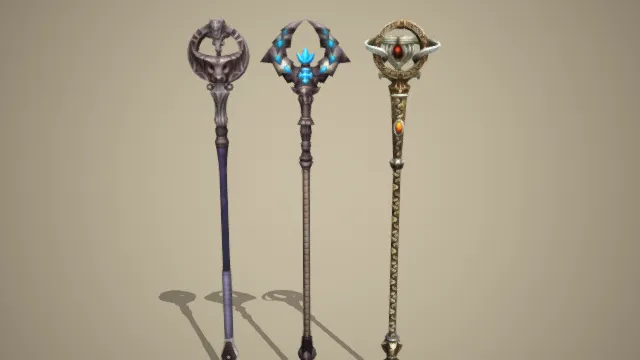 权杖 法杖 武器 游戏道具 魔法武器 装备