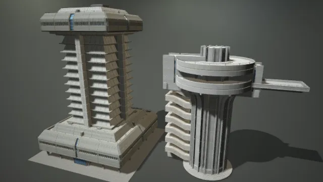 科幻都市 未来建筑 科技城市 奇异建筑 城市建筑