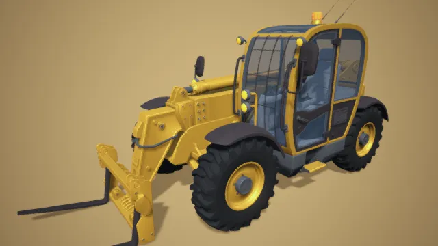 工程车辆 叉车 长臂叉车 施工 设备