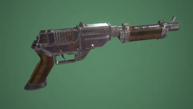手枪 武器模型 pbr模型 游戏模型
