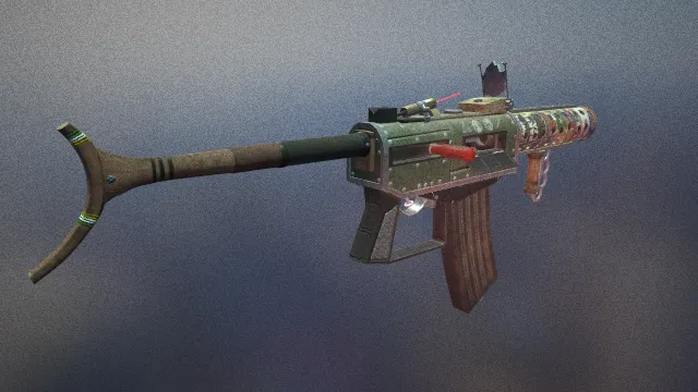 冲锋枪 微冲 枪械 武器模型 pbr模型 游戏模型
