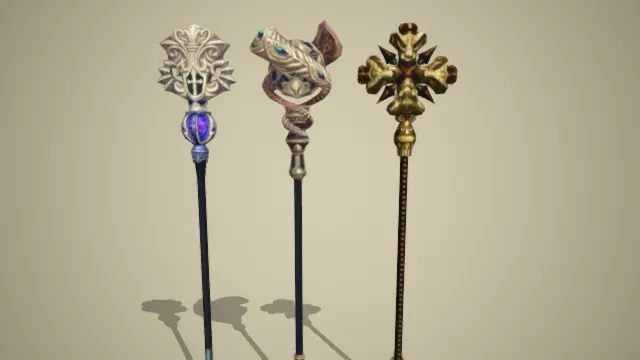 权杖 法杖 武器 游戏道具 魔法武器 装备