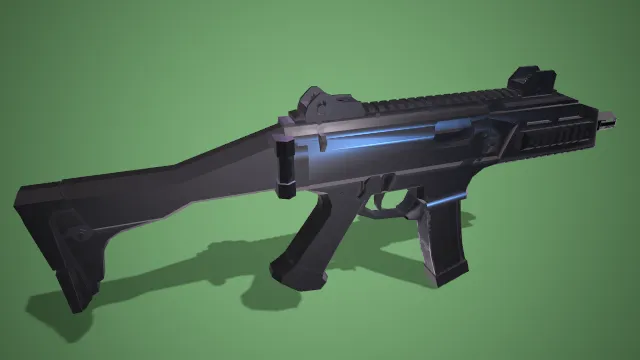 科幻风模块化冲锋枪 武器 枪械 军事 射击