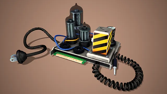 辐射 水芯片3D模型