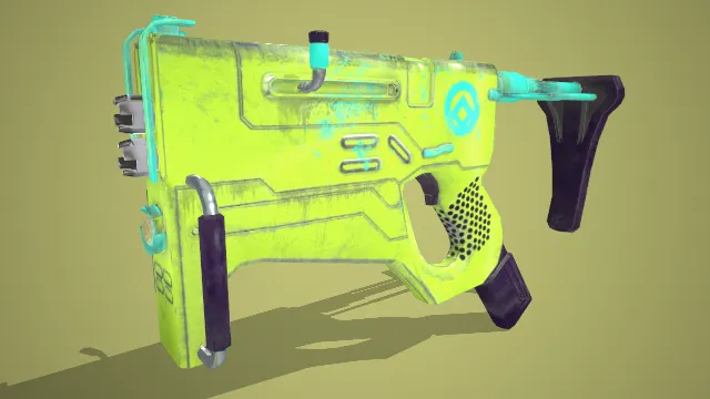 冲锋枪 枪械 武器模型 pbr模型 游戏模型