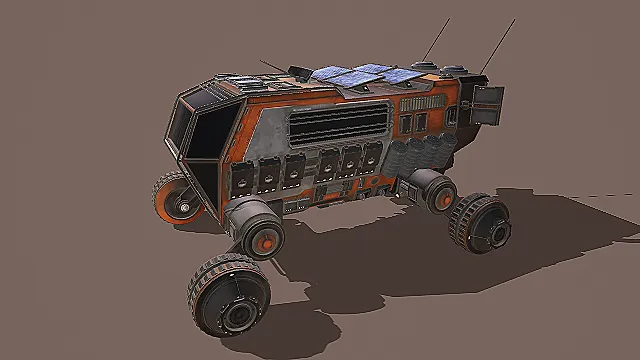 科幻风火星探测车3D模型