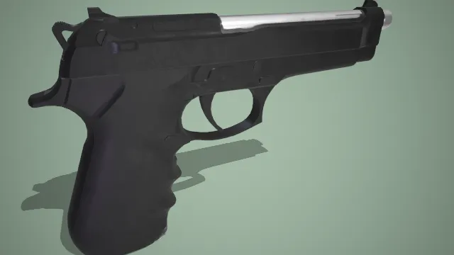 伯莱塔92F型手枪模型 轻武器 射击 军事