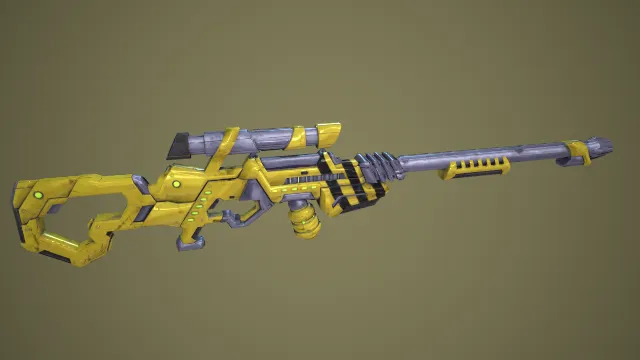 狙击枪 武器模型 pbr模型 游戏模型