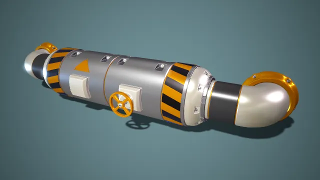 传输管道 解压阀门 安全警示颜色