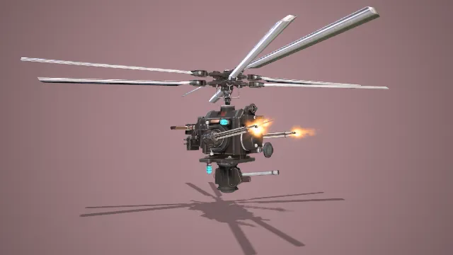 飞行跑台 武器模型 pbr模型 游戏模型