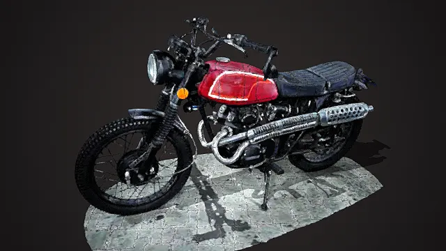 本田 CB175 摩托车3D模型