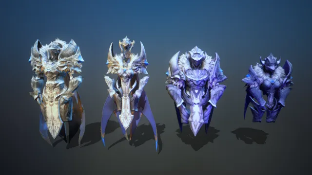 欧式铠甲 精美装备 冰原铠甲