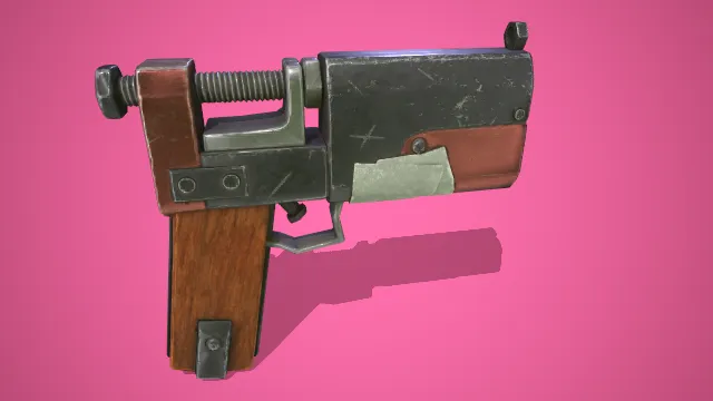 手枪 武器模型 pbr模型 游戏模型 