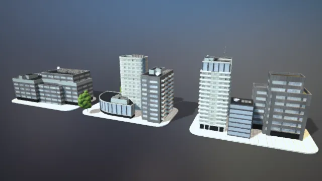 现代建筑 城市园区 写字楼 商业园区