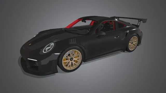 2018保时捷911gt2RS跑车交通工具