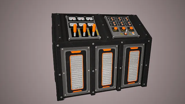 现代工业 设备仪器操控台 高精度还原3D模型