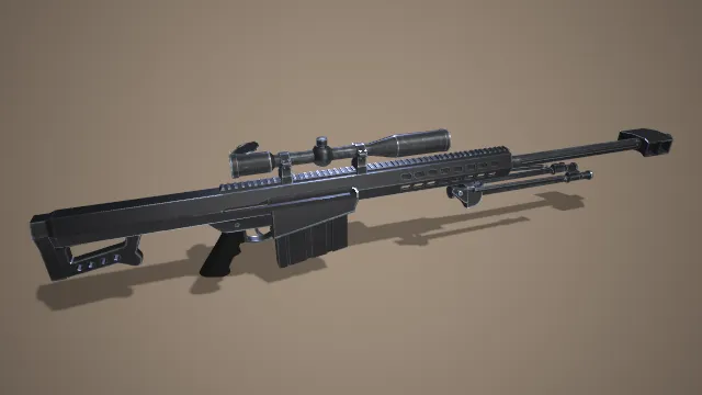狙击步枪 游戏模型 仿真枪械 武器模型