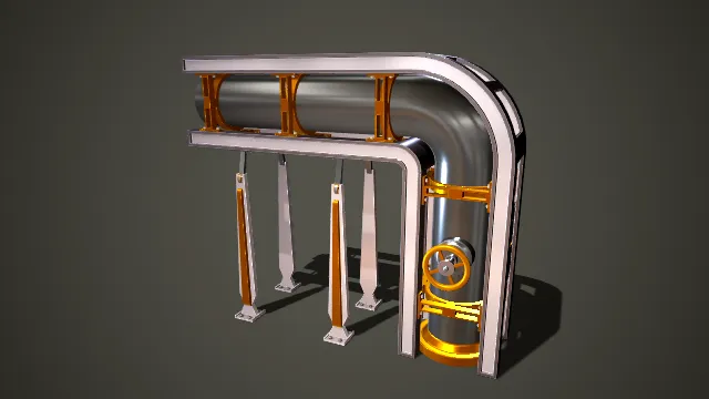 工业上大规模传输物料的运输管道